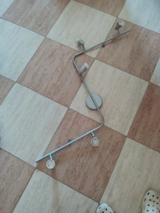 Lámpara de techo moderna plateada