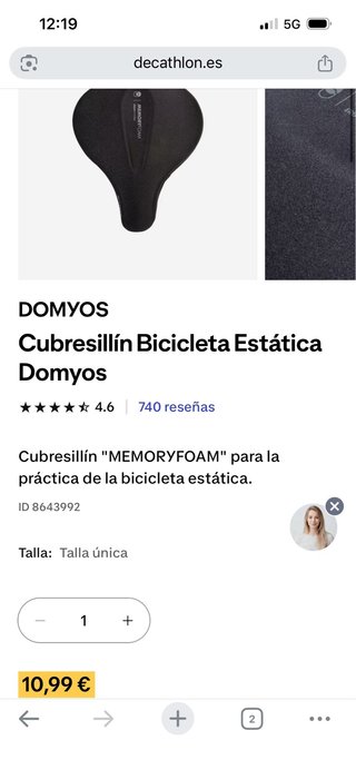 Bicicleta Estática Domyos Essential