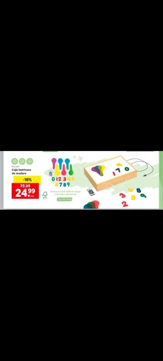 Caja luminosa de madera Playtive
