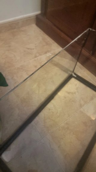 Pecera mediana de cristal