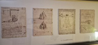 Cuadro Marco Negro Dibujos Antiguos