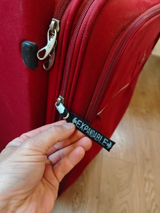Maleta Samsonite Grande Roja Rígida