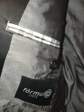 Chaqueta traje Formula Joven negra