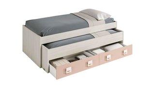 Cama juvenil con cajones
