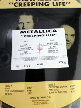 Metallica Creeping Life Picture Disc Vinilo