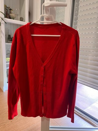 Cárdigan Rojo Mujer