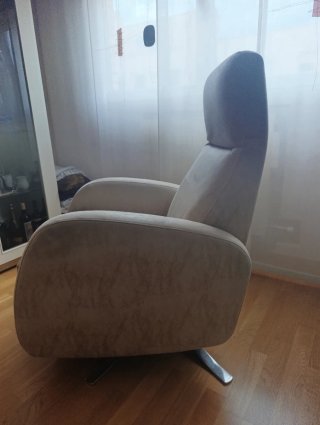 Sillón relax beige/gris