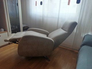 Sillón relax beige/gris