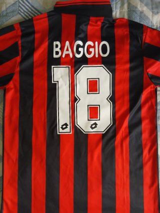 Maglia Baggio Milan 1997/98 Lotto Opel