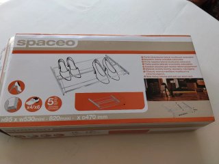 Zapatero extraíble extensible para armario