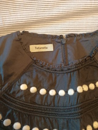 Vestido Tintoretto Talla S Negro