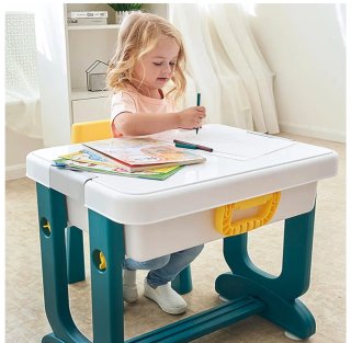 Mesa Infantil y 2 Sillas Aufun 5 en 1