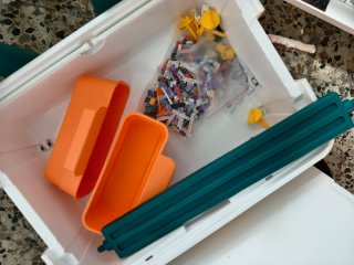 Mesa Infantil y 2 Sillas Aufun 5 en 1