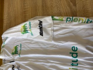 Maillot Santini Plenitude La Vuelta 22 Blanco