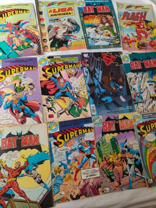 22 Cómics Bruguera Supermán, Batman, flash 1979-80