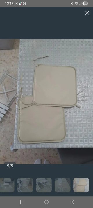 Conjunto Mesa y 2 Sillas Exterior Metal Blanco