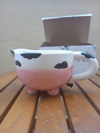 Jarra de leche cerámica diseño vaca