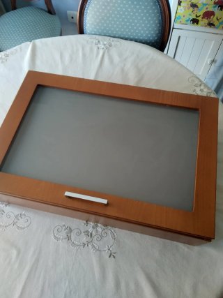 Vitrina Antraix Colgable Madera y Cristal