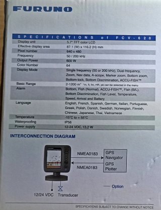 Sonda pesca profesional Furuno FCV-620