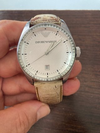 Reloj Emporio Armani Beige/Plata