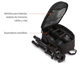 Mochila Fotográfica Amazon Basics Negra