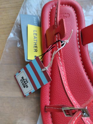 Sandalias Parfois Coral/rojoTalla 38 Nuevas