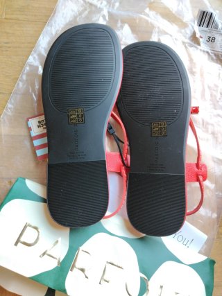 Sandalias Parfois Coral/rojoTalla 38 Nuevas