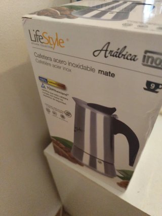 Cafetera Italiana Lifestyle 9 Tazas Acero Inox