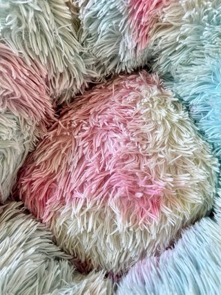 Cama Mascota Grande Suave Multicolor