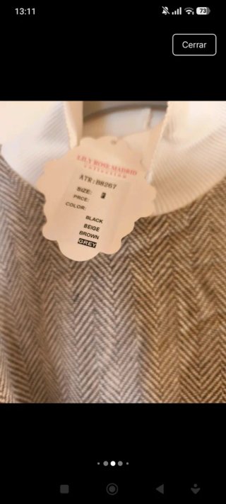 Vestido a estrenar Talla Única Flecos
