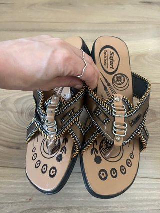 Chanclas Safari Mujer Beige/Marrón