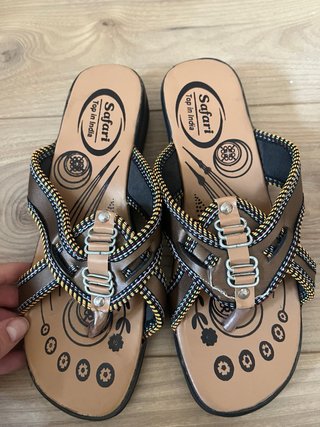 Chanclas Safari Mujer Beige/Marrón