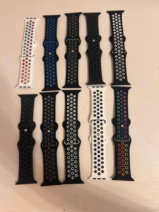 Lote 10 Correas Apple Watch 42/44/45/46/49mm