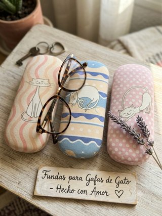 Lote 3 Fundas Gafas Gato sin estrenar