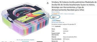 Kit Arcilla Polimérica Vindany 36 Colores