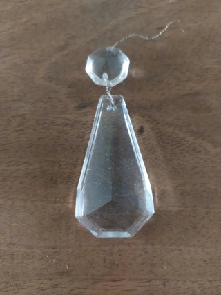2 prismas de cristal para lámpara araña