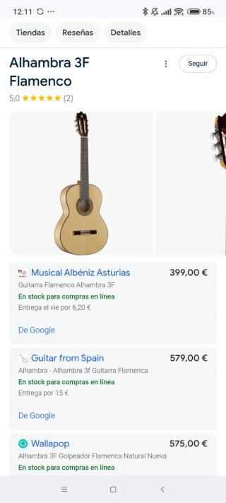 Guitarra Clásica Alhambra 3F nueva sin uso