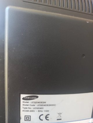 Televisión Samsung Negra