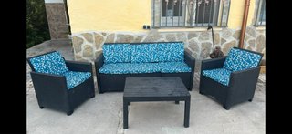 Conjunto Mesa y Sillones Exterior