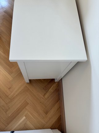 Mesita de noche HEMNES IKEA blanca