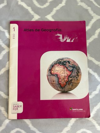 Pack llibres geografia 1 ESO + Atlas Geografia