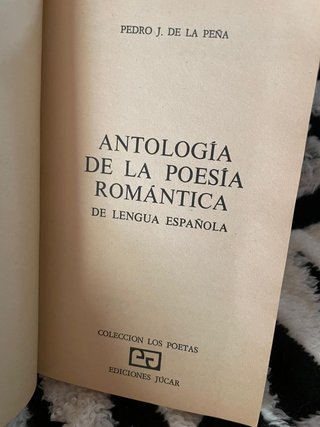 Antologia de la poesia romantica PedroJ De La Peña