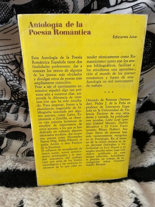 Antologia de la poesia romantica PedroJ De La Peña