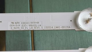 Tira LED TV Samsung UHD 4K 55 S_5U75_55_FL_L8_REV1