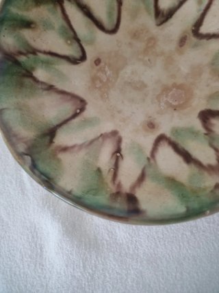 Lebrillo Cerámica Nijar Verde/Marrón Ppios SXX