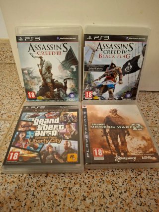 Pack 4 Juegos PS3: Assassin's, Grand Theft,Call of