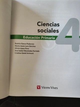Ciencias sociales, 4 Educación Primaria