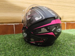 Casco Moto HJC Camuflaje Rosa