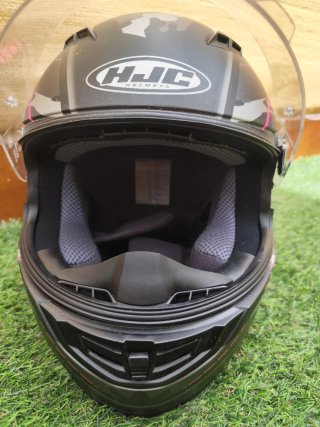 Casco Moto HJC Camuflaje Rosa