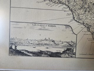 Cuadro Mapa Antiguo Menorca John Armstrong